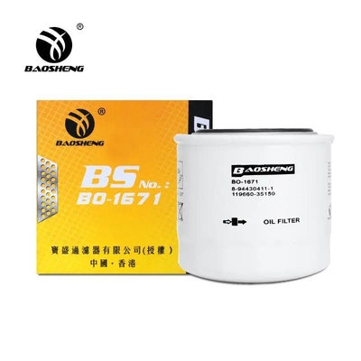 1196600-35150 graafwerktuig Oil Filter 80mm OD de Filter van de Dieselmotorbrandstof