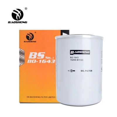 Hoogtemperatuurbestendige grote capaciteit graafmachine oliefilter 898075676 5208-W3401 135mm Hoogte motorbescherming